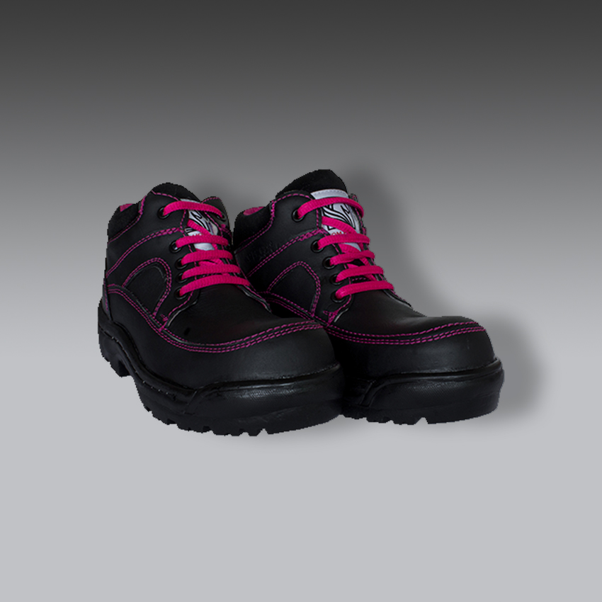 botas para la seguridad industrial dama poliamida negro rosa modelo 630 marca masther