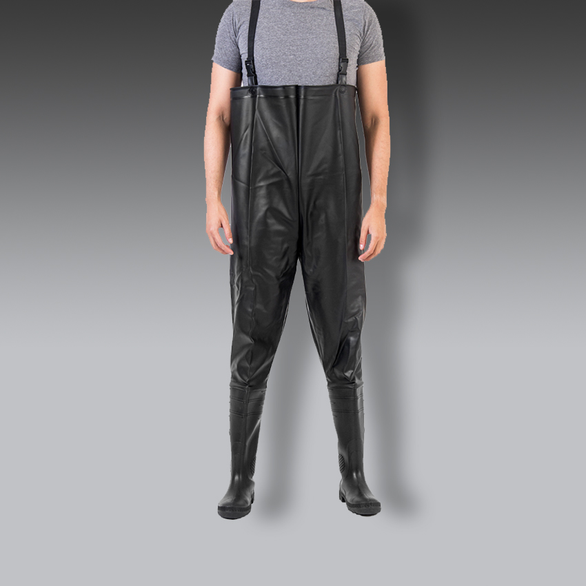 botas para la seguridad industrial de hule pvc pantalonera de alta resistencia modelo 5040dc marca ditta