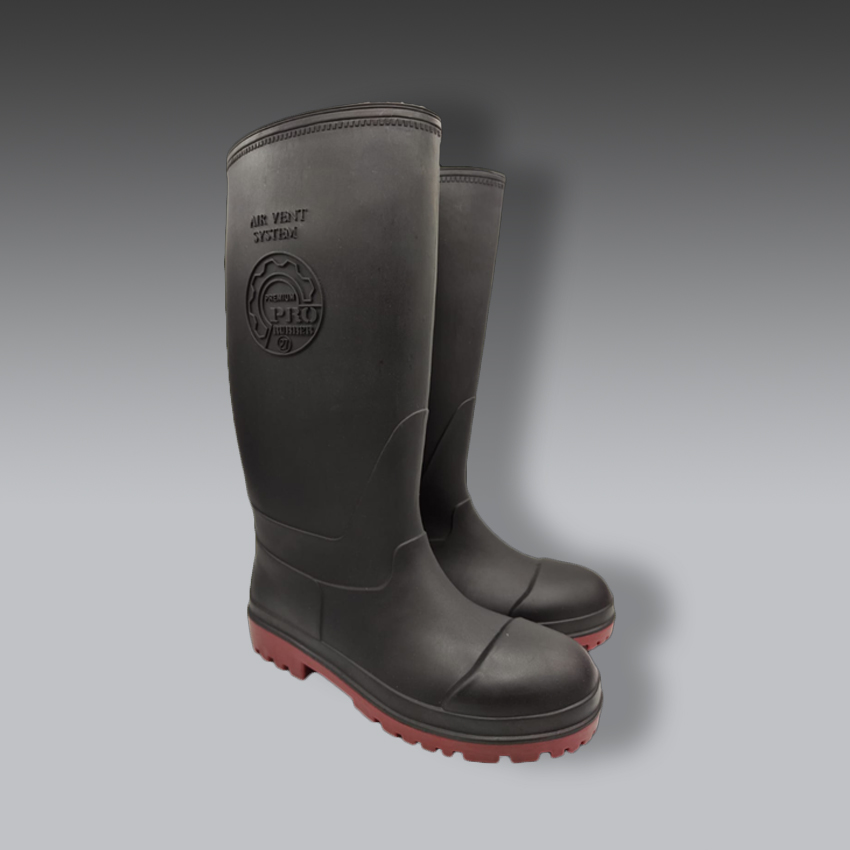 botas para la seguridad industrial industrial negra   air vent system modelo air vent system marca pro rubber